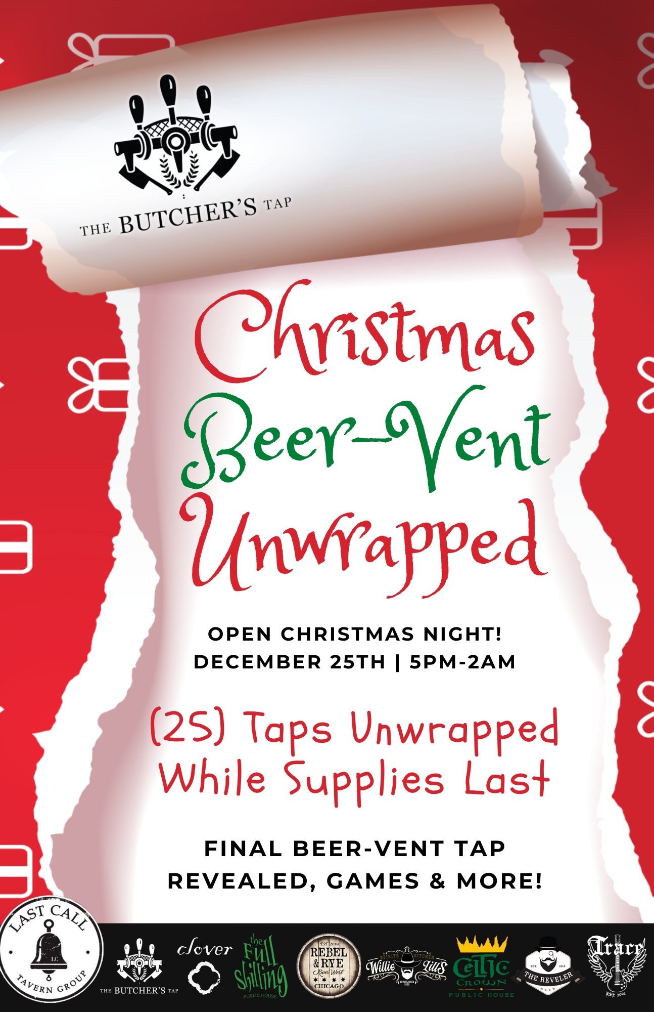 Christmas Day Beer -Vent Unwrapped-The Butcher's Tap