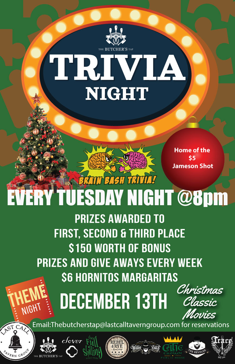 Christmas Class Movies Trivia @ The Butcher's Tap