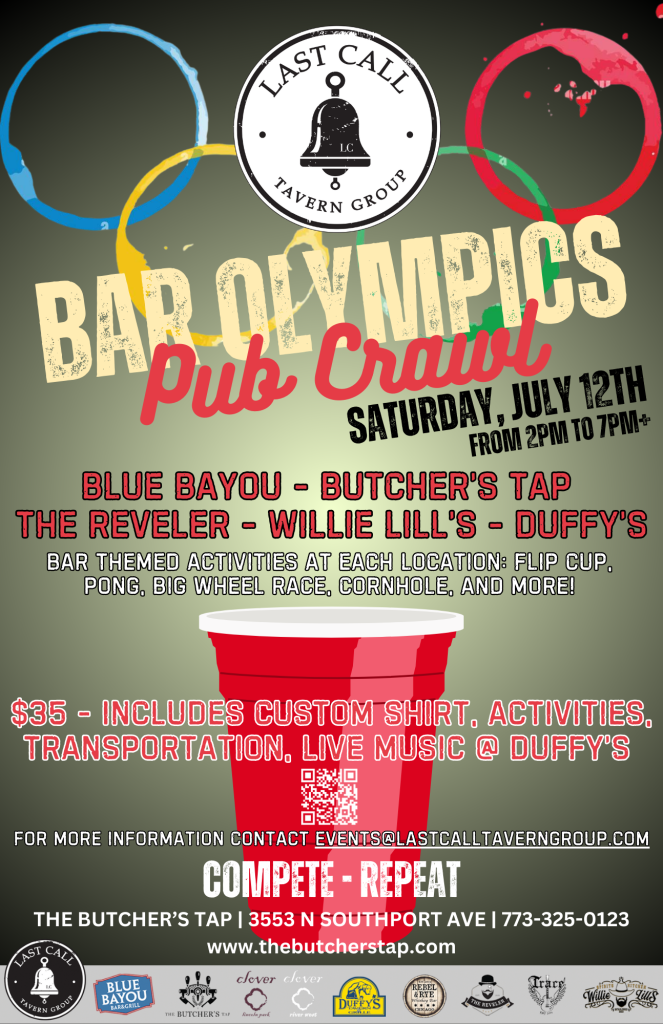 Beer Olympics Pub Crawl – Saturday, July 12th