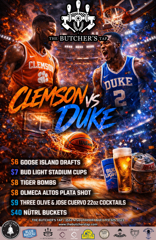 Clemson vs. Duke Watch Party at The Butcher’s Tap