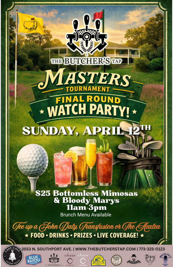 Masters Final Round Watch Party – Sunday, April 12 at The Butcher’s Tap