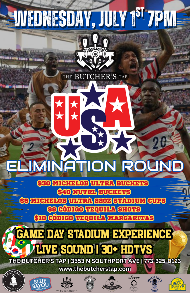 July 1, 2026 | USA Elimination Round Watch Party | The Butcher’s Tap