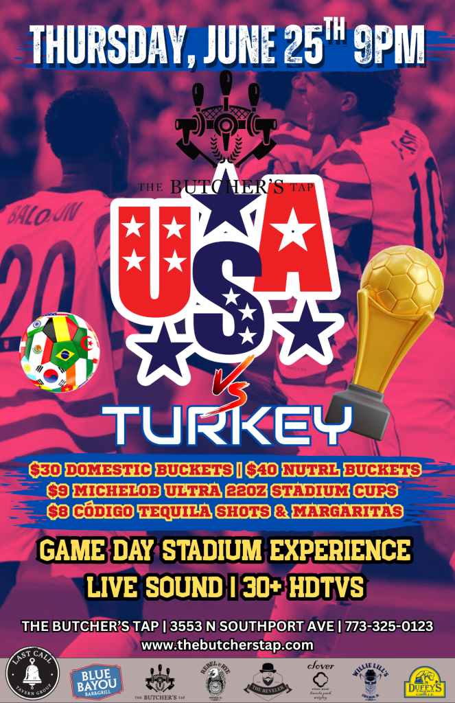 June 25, 2026 | USA vs. Turkey Watch Party | Butcher's Tap