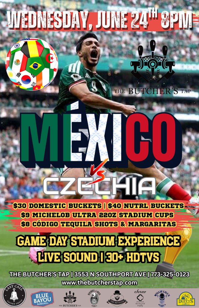 June 24, 2026 | Mexico vs. Czechia Watch Party | The Butcher's Tap