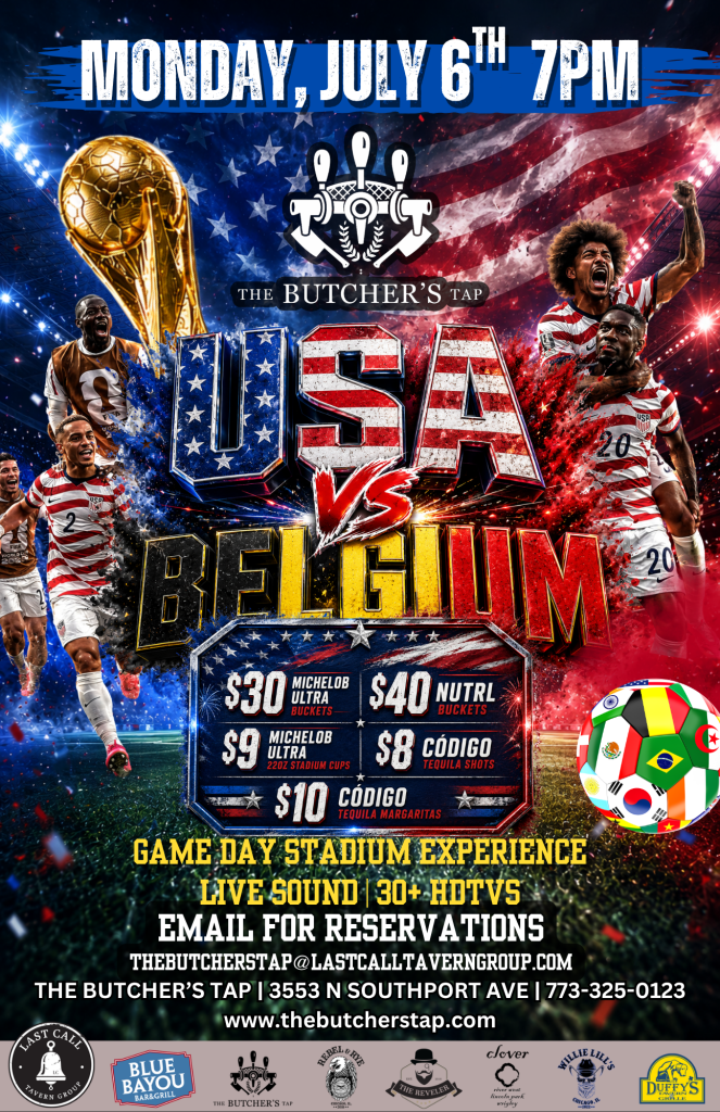 July 6, 2026 | USA vs Belgium Watch Party | The Butcher’s Tap