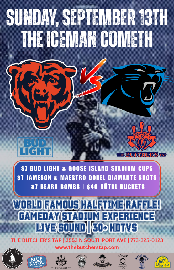 09-13-26 | Bears vs. Panthers Watch Party | The Butcher’s Tap