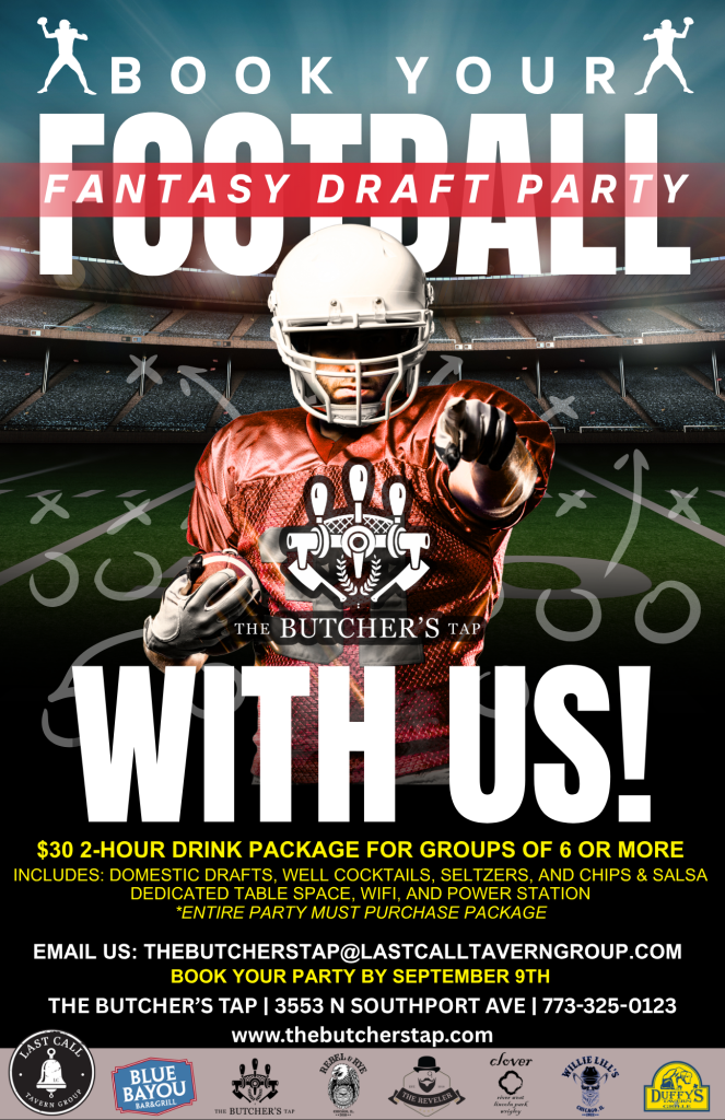 Book Your Fantasy Football Draft Party | The Butcher’s Tap