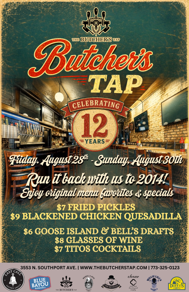 The Butcher’s Tap 12th Anniversary Weekend | Friday, August 28th–Sunday, August 30th, 2026